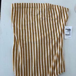 Strapless Striped bodysuit